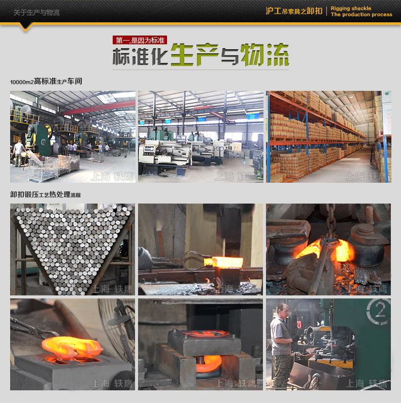 沪工卸扣生产工艺流程